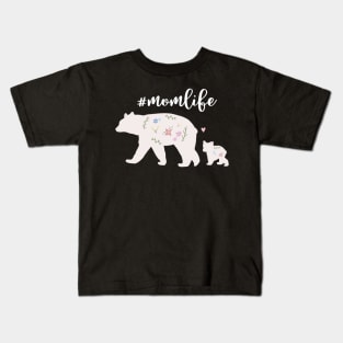 Mama bear with cub, Mom Life, Love Mothers Kids T-Shirt